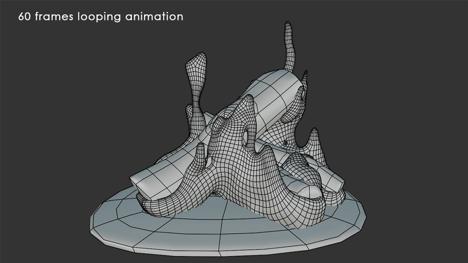 campfire burning logs animated 3d model blender obj