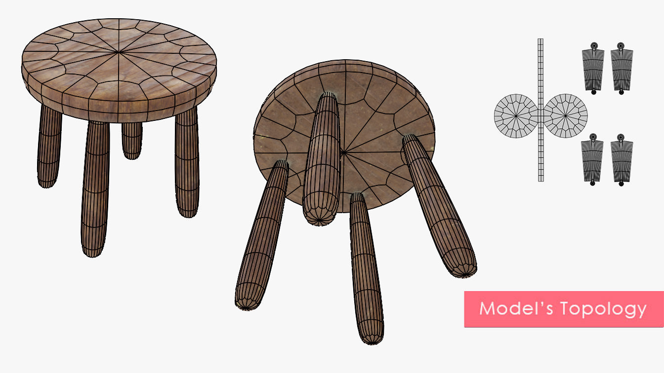 Handmade Wooden Stool