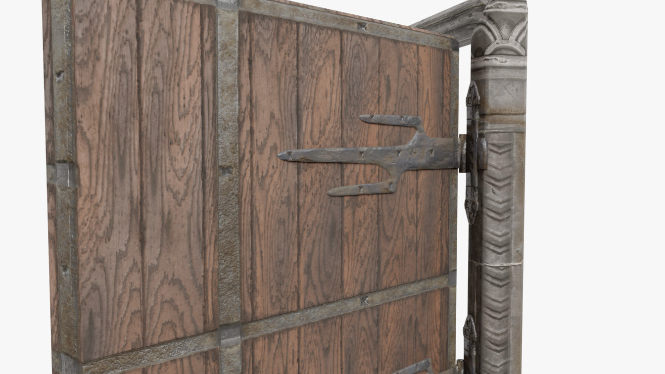 Medieval Riveted Door