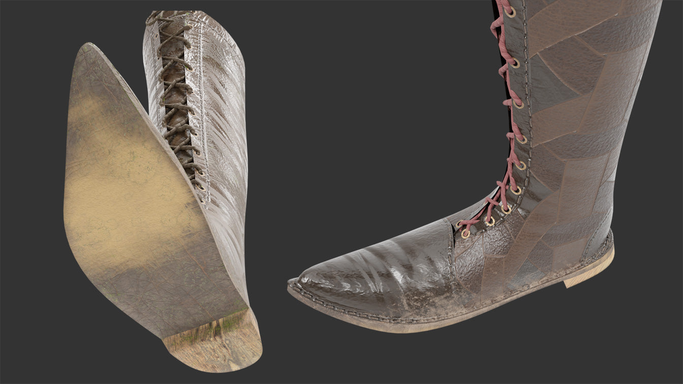 Medieval Tall Pointy Boots