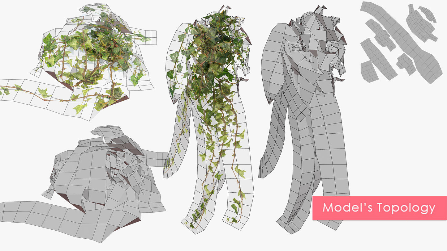 Ground & Hanging Ivy Designer (Mesh Cards)