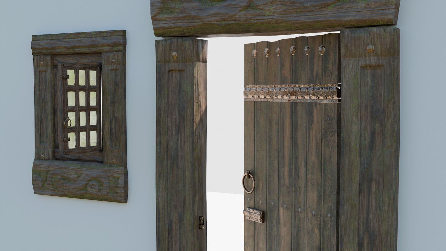 Simple Medieval Door & Window