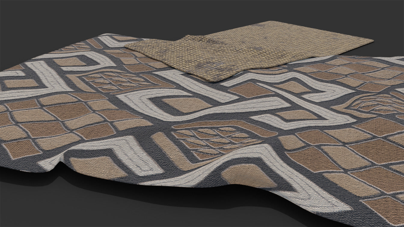 natural carpets african medieval fantasy 3d model blender obj