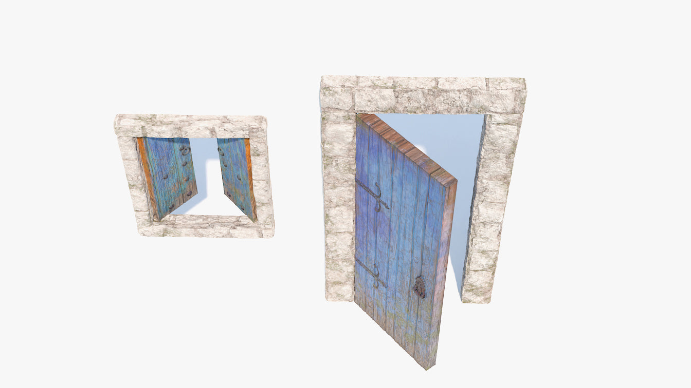 Painted Wood Door & Window