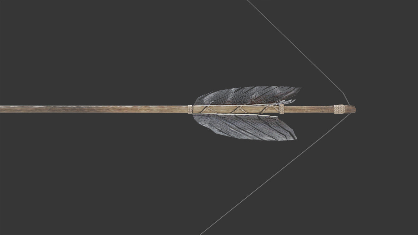 Wooden Bow & Arrow