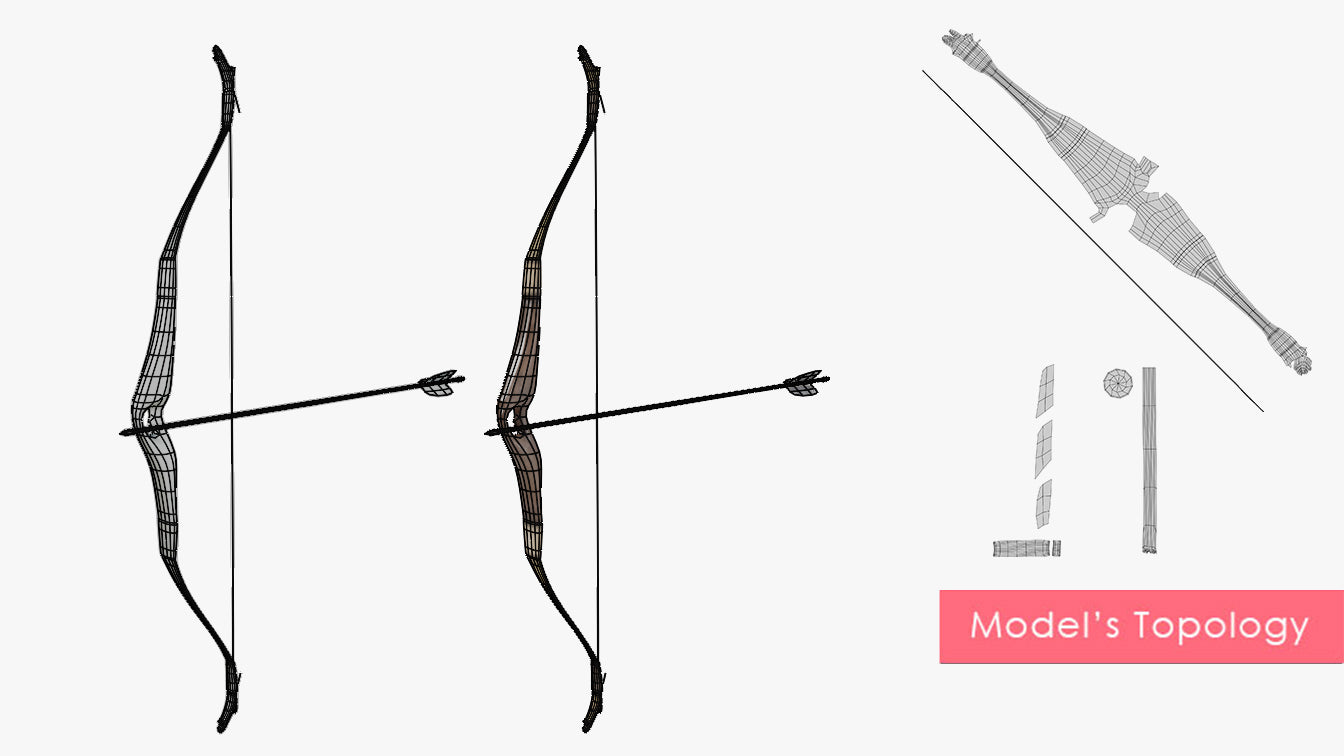 Wooden Bow & Arrow